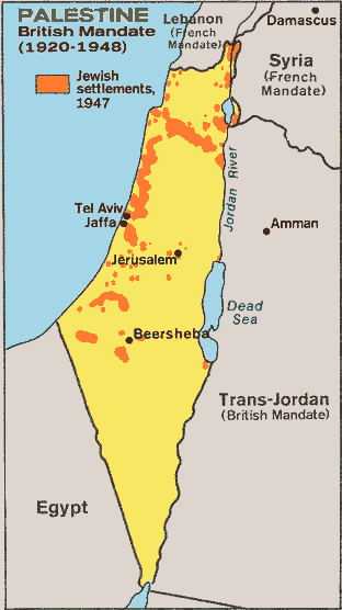 Jewish Settlements in 1947